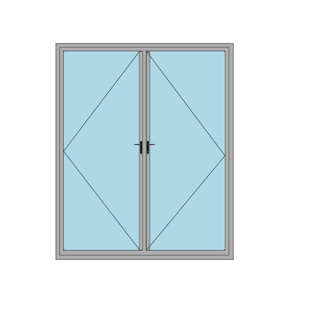 Casement Window With Double Shutter